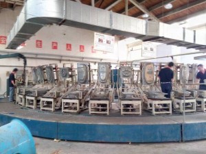 motorcycle seat circular production line
